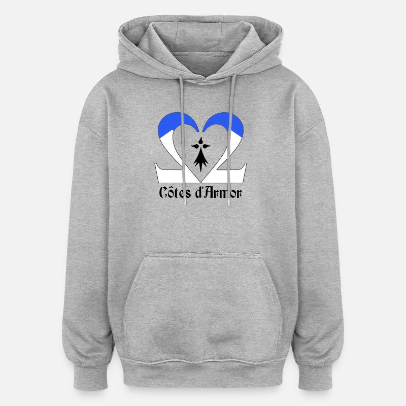 Côtes d'Armor - Oversized Unisex Hoodie - heather grey