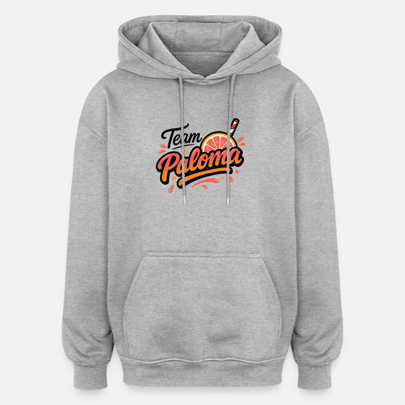 Team Paloma - Sweat à capuche oversize unisexe - gris chiné
