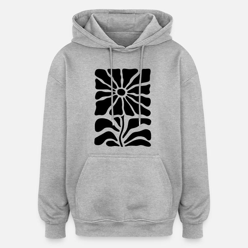 Bloom Design - individuelle Designfarbe! - Oversized Unisex Hoodie - Grau meliert