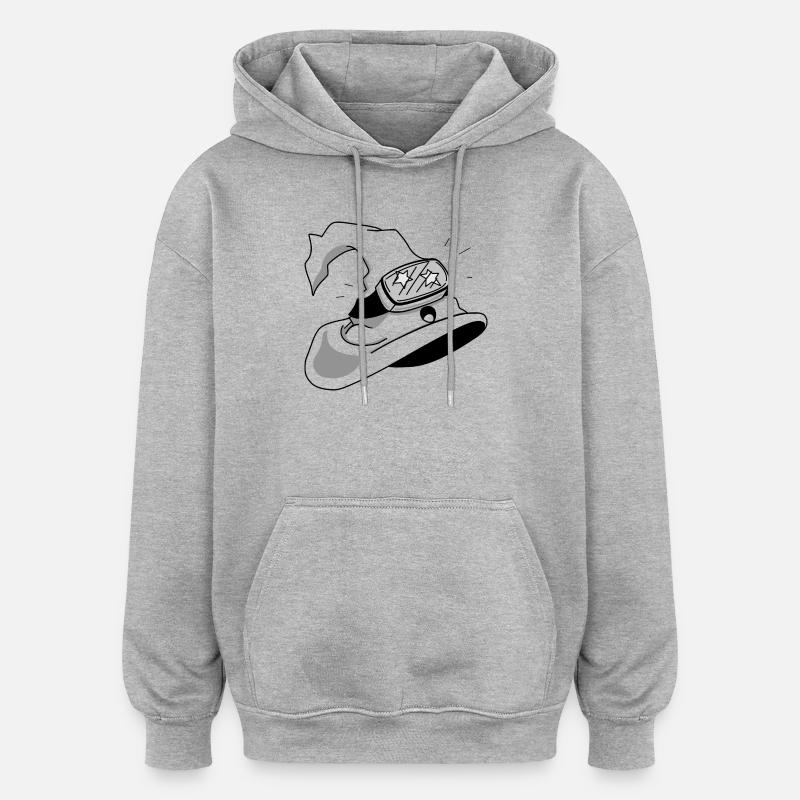 Future Hat - Oversized Unisex Hoodie - Grau meliert