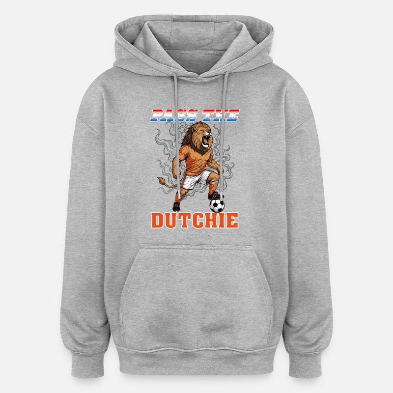 OPtheD - Oversized Unisex Hoodie - Grau meliert