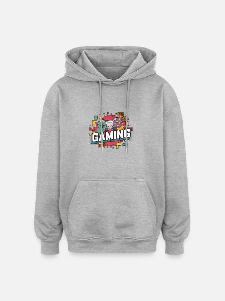 Gaming - Controllers - Oversized Unisex Hoodie - heather grey