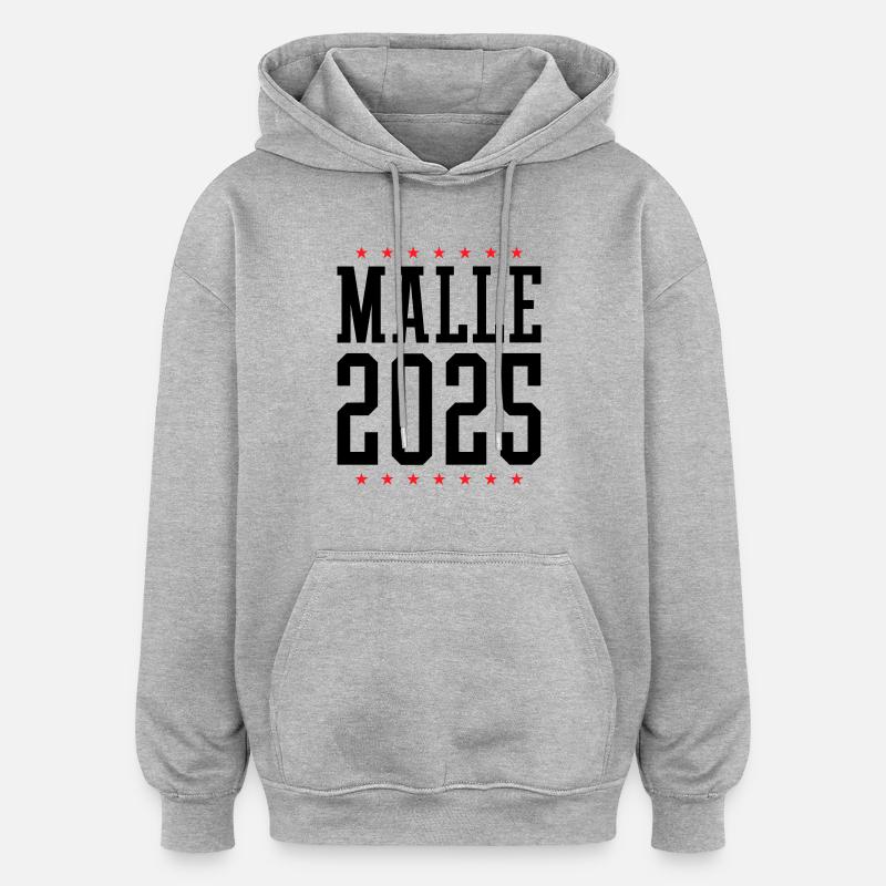Malle 2025 Majorque - Sweat à capuche oversize unisexe - gris chiné