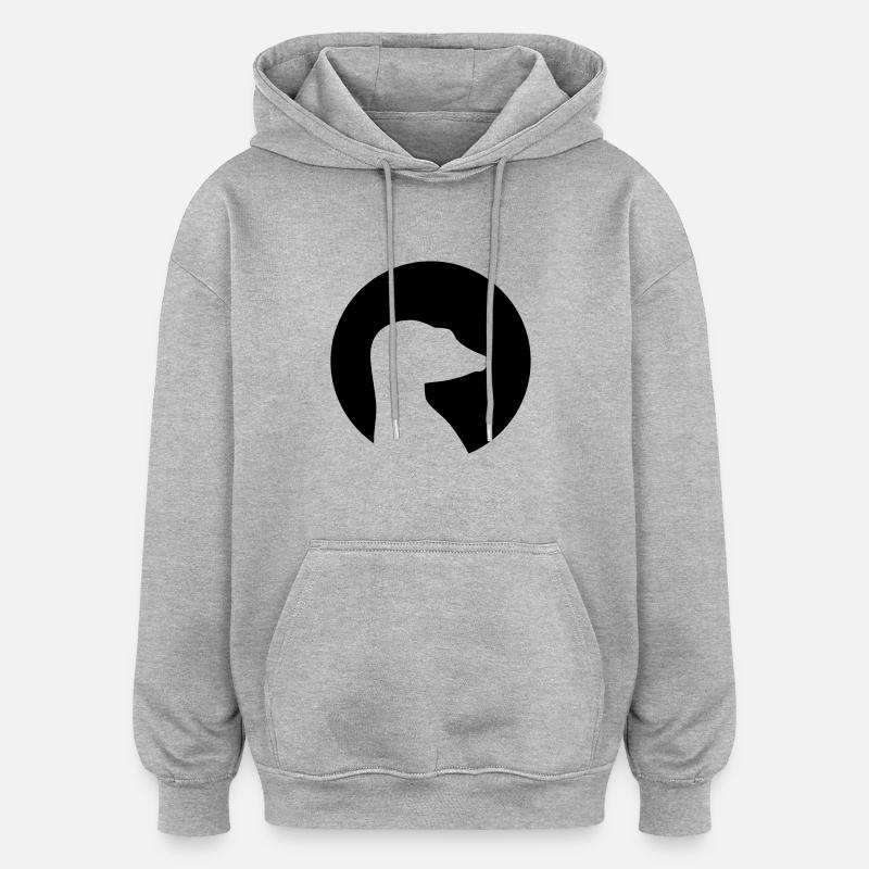 Suricate - Sweat à capuche oversize unisexe - gris chiné