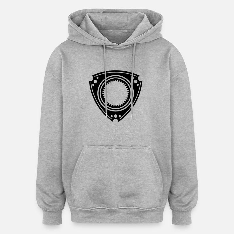 JDM Rotary Engine | T-shirts JDM - Sweat à capuche oversize unisexe - gris chiné