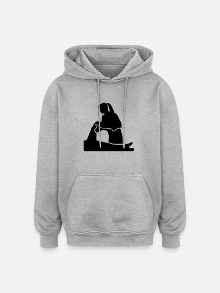 Physiotherapeutin - Oversized Unisex Hoodie - Grau meliert