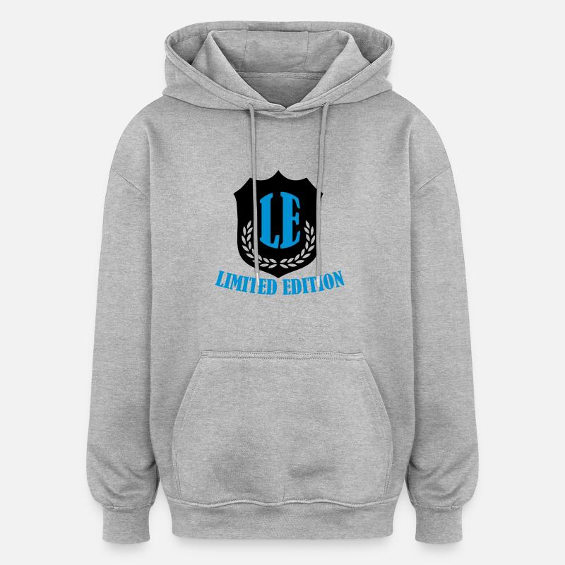 limited_edition_02 - Sweat à capuche oversize unisexe - gris chiné