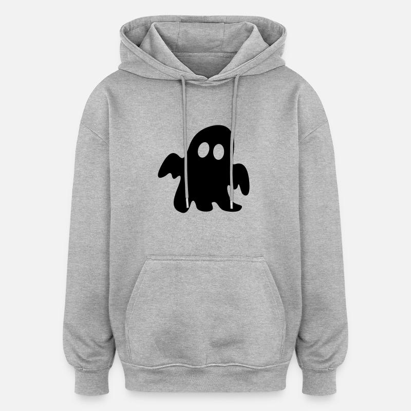 Spooky - Sweat à capuche oversize unisexe - gris chiné