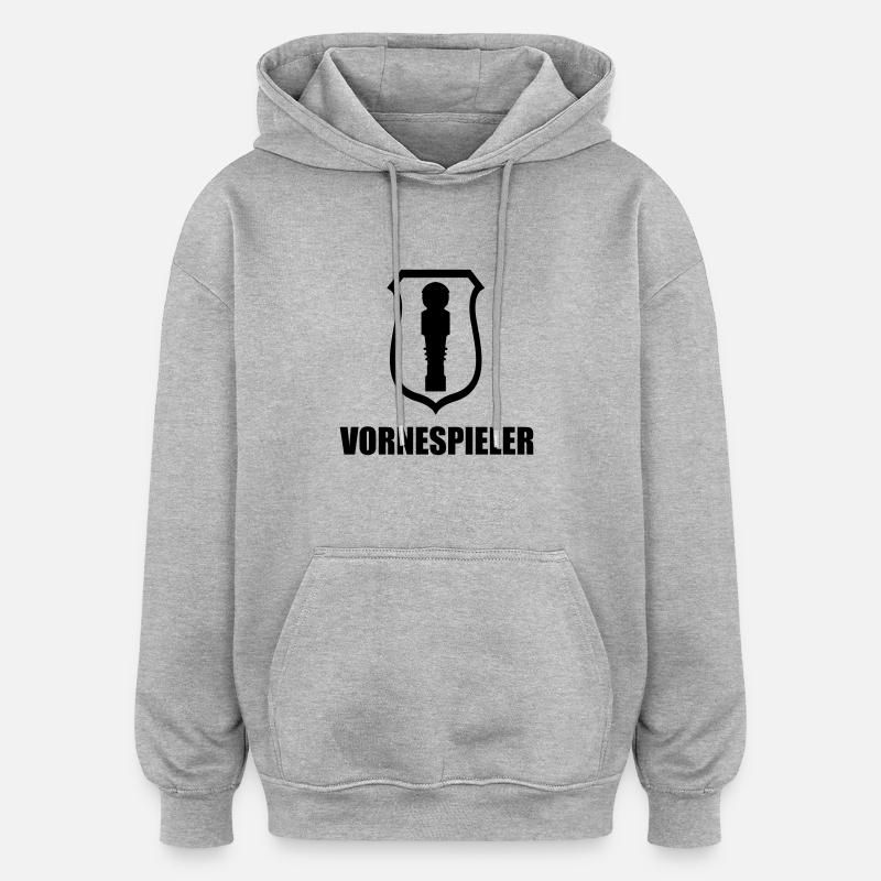 acteur de premier plan - Sweat à capuche oversize unisexe - gris chiné