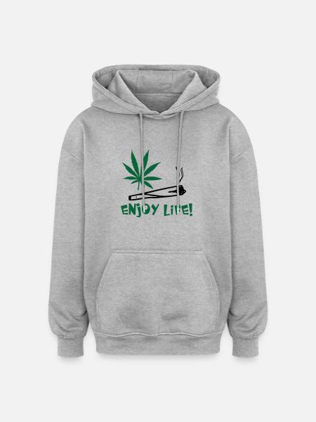 enjoylife - Oversized Unisex Hoodie - heather grey