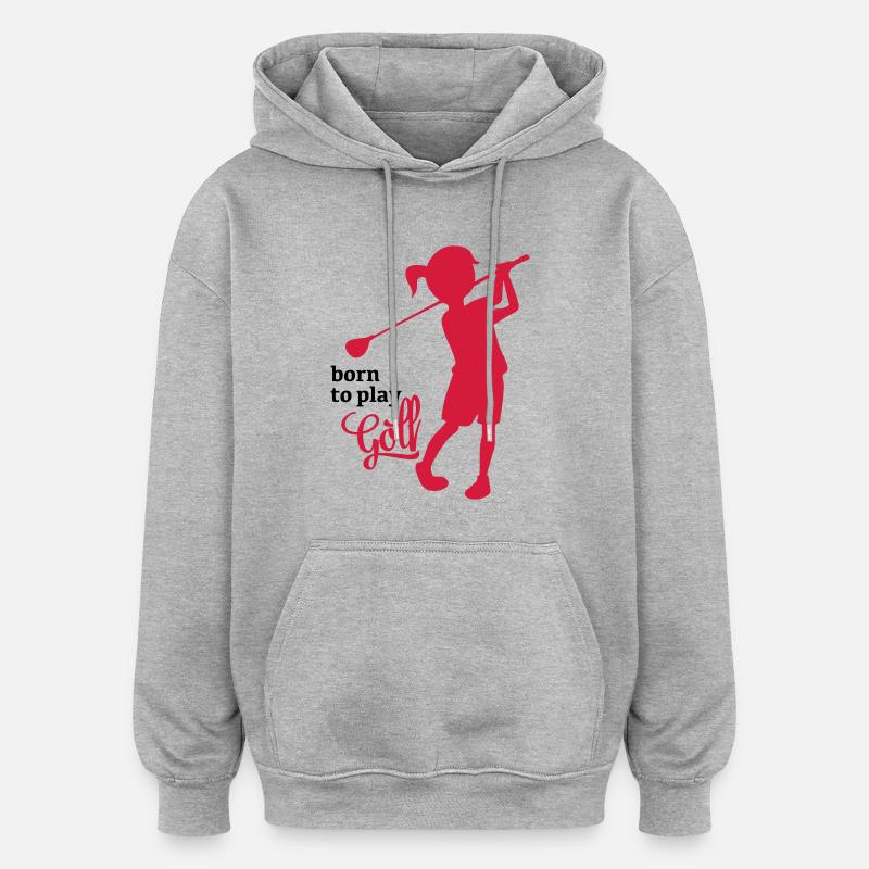 golf - Sweat à capuche oversize unisexe - gris chiné