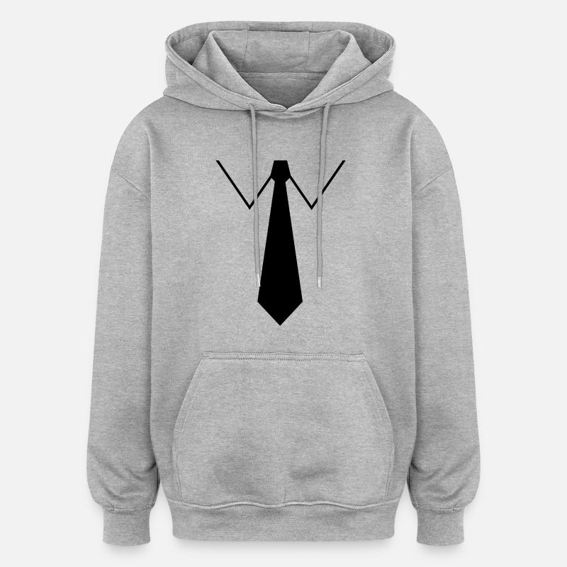 2541614 10986963 carnaval - Sweat à capuche oversize unisexe - gris chiné