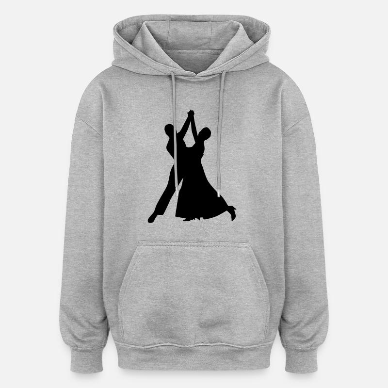 Danser - Sweat à capuche oversize unisexe - gris chiné