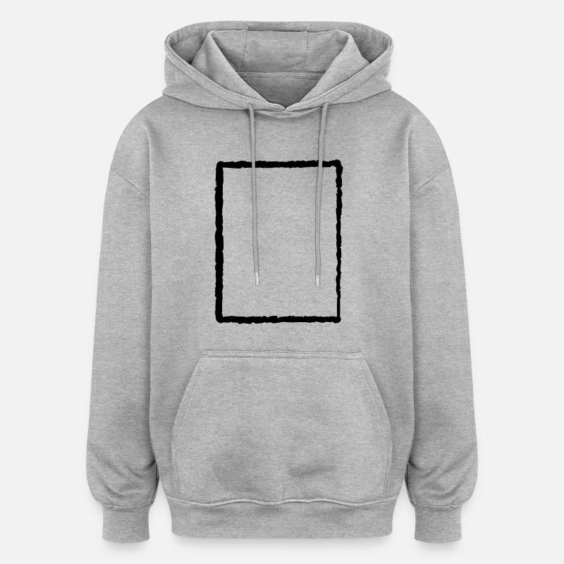 Kaputter Alter Rahmen - Oversized Unisex Hoodie - Grau meliert