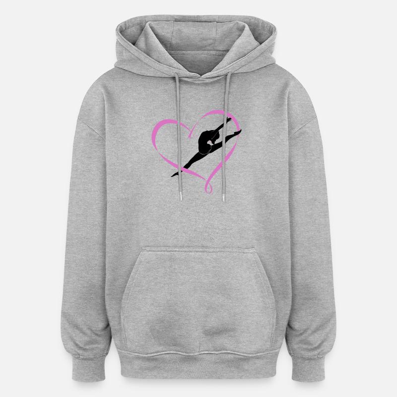 Dance - Oversized Unisex Hoodie - Grau meliert