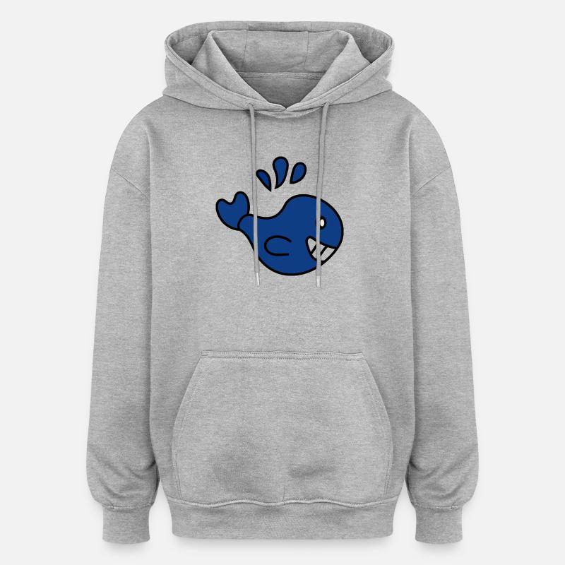anniversaire. anniversaire décennie. humour. drôle - Sweat à capuche oversize unisexe - gris chiné