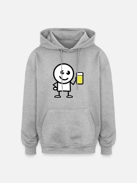 drink - Oversized Unisex Hoodie - heather grey