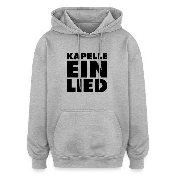 KAPELLE EIN LIED - Oversized Unisex Hoodie - Grau meliert - Vorne - Noah (186cm)