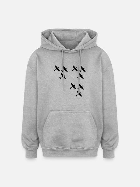 Spitfires - Oversized Unisex Hoodie - heather grey
