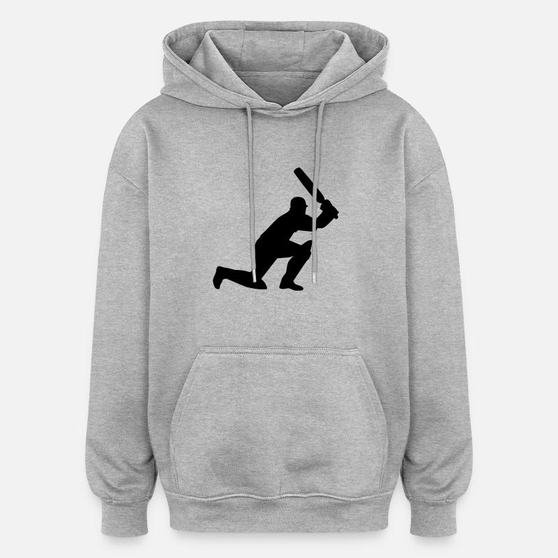 Cricket - Sweat à capuche oversize unisexe - gris chiné