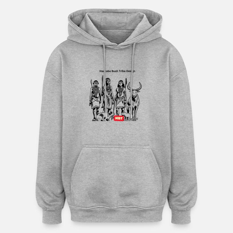 LGBT 20 - Sweat à capuche oversize unisexe - gris chiné