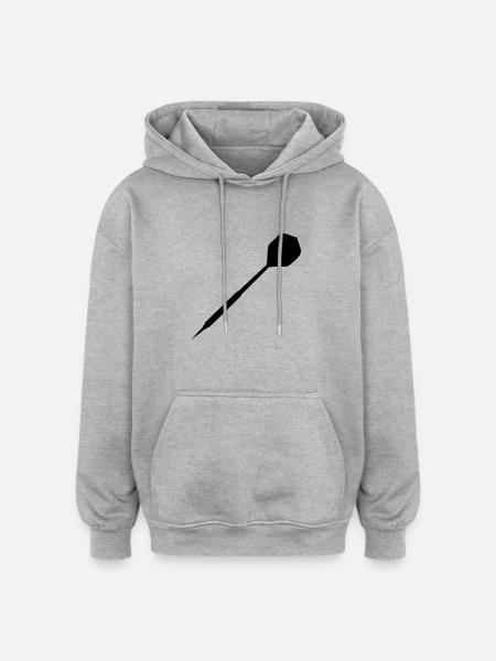 crosshairs, dart - Oversized Unisex Hoodie - heather grey
