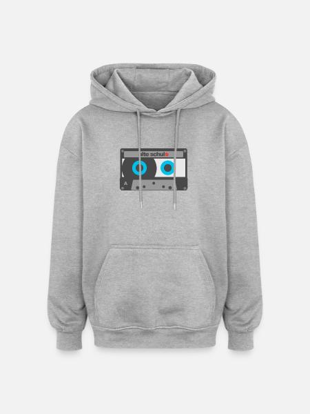 Alte Schule - Oversized Unisex Hoodie - Grau meliert