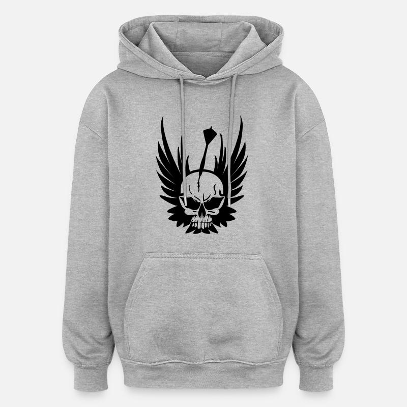 Dart - Oversized Unisex Hoodie - Grau meliert