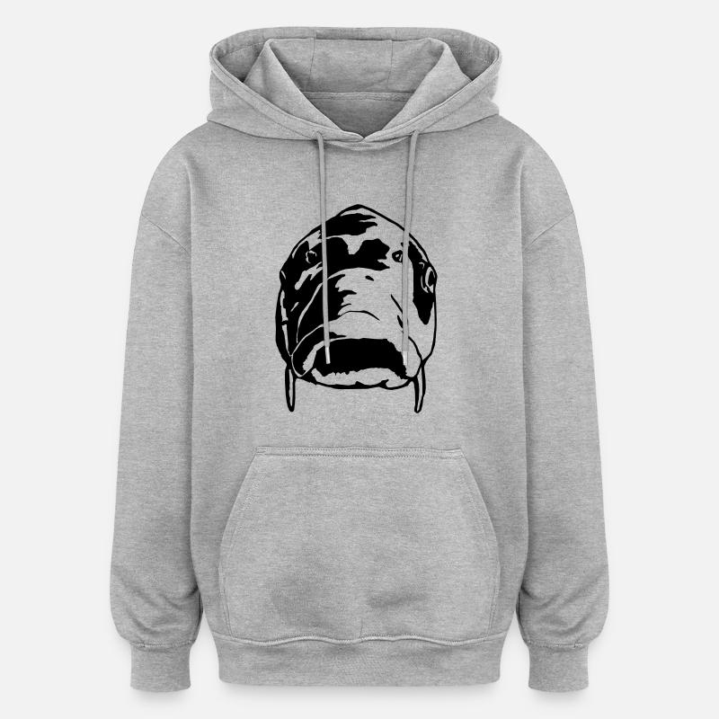 as10_carp_front - Oversized Unisex Hoodie - heather grey
