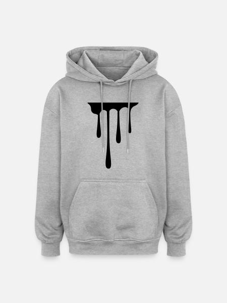 drips_1 - Oversized Unisex Hoodie - heather grey
