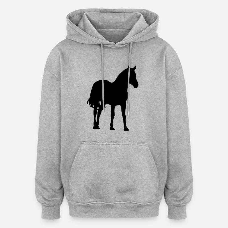 Pferd - Oversized Unisex Hoodie - heather grey