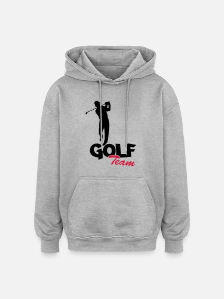 golfer_team2 - Oversized Unisex Hoodie - Grau meliert
