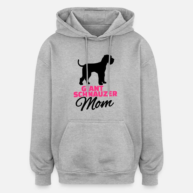 Riesenschnauzer - Oversized Unisex Hoodie - Grau meliert