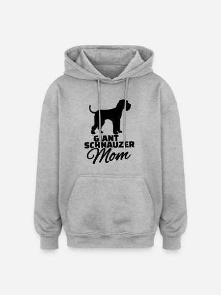 Riesenschnauzer - Oversized Unisex Hoodie - Grau meliert