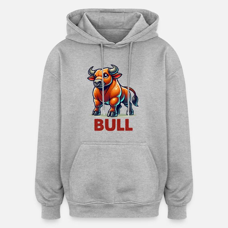 Taurus Comic - Oversized Unisex Hoodie - heather grey