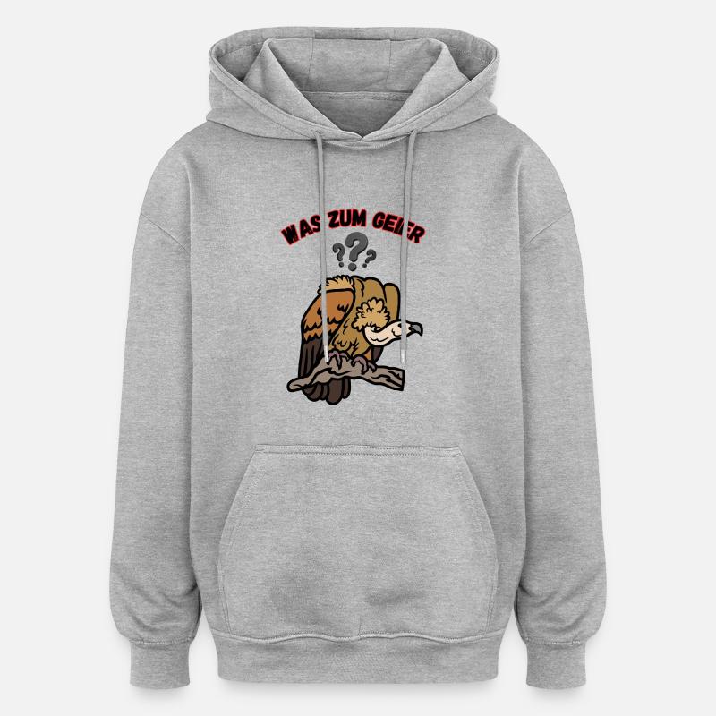 C’EST QUOI ÇA - Sweat à capuche oversize unisexe - gris chiné