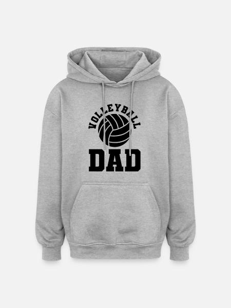 Volleyball dad - Oversized Unisex Hoodie - heather grey