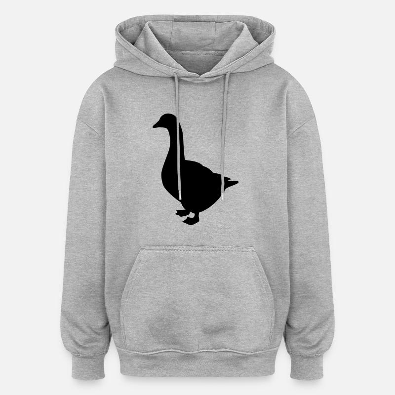 oie très différent - Sweat à capuche oversize unisexe - gris chiné
