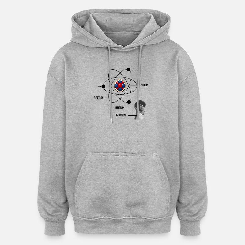 La Physique - Sweat à capuche oversize unisexe - gris chiné