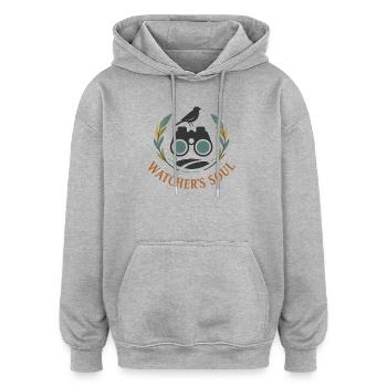 Watcher’s Soul - Oversized Unisex Hoodie - Grau meliert - Vorne - Noah (186cm)