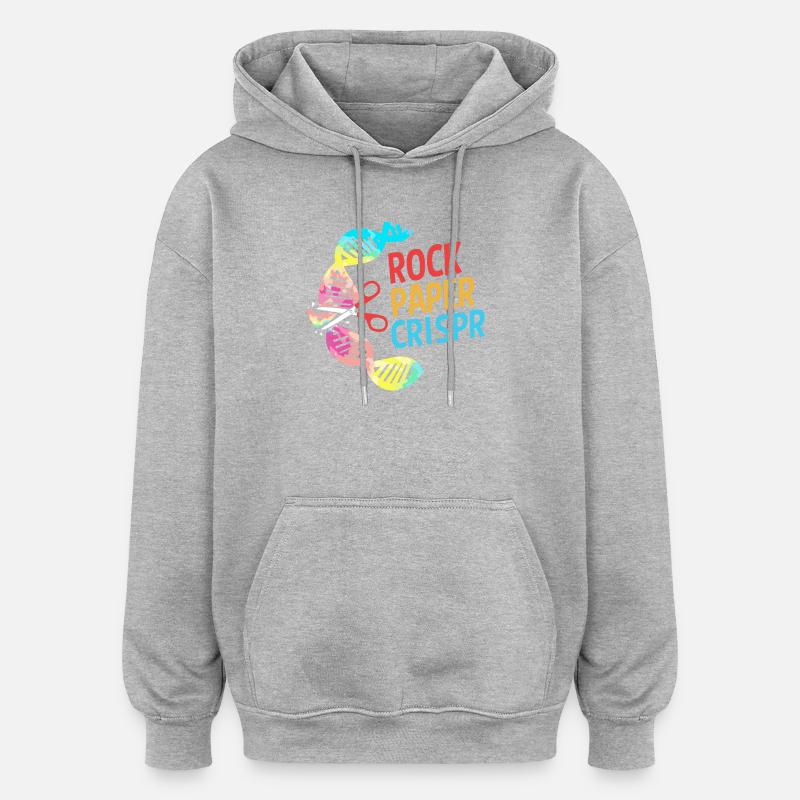 Strukturformel Molekül - Oversized Unisex Hoodie - Grau meliert