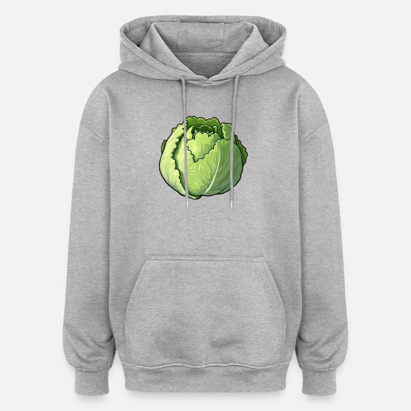 salad - Oversized Unisex Hoodie - heather grey