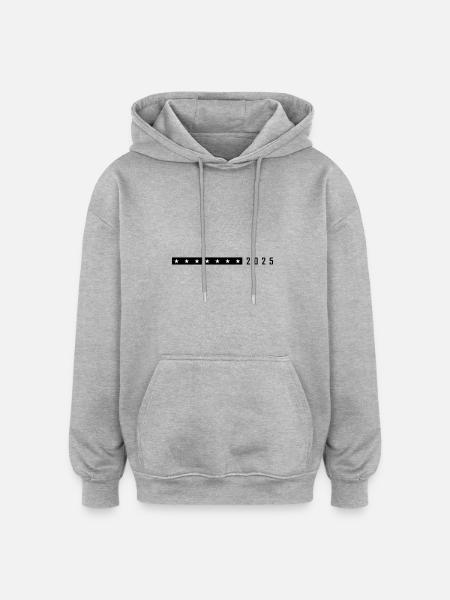 2025 Symbol Element - Oversized Unisex Hoodie - heather grey