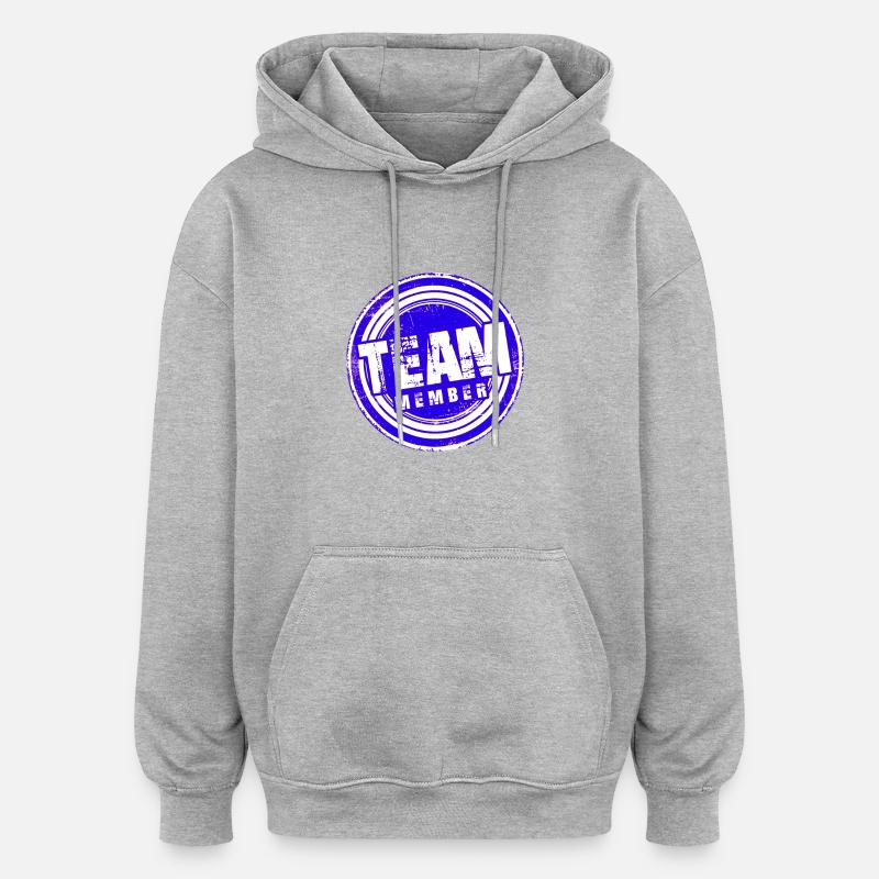 Équipier - Sweat à capuche oversize unisexe - gris chiné