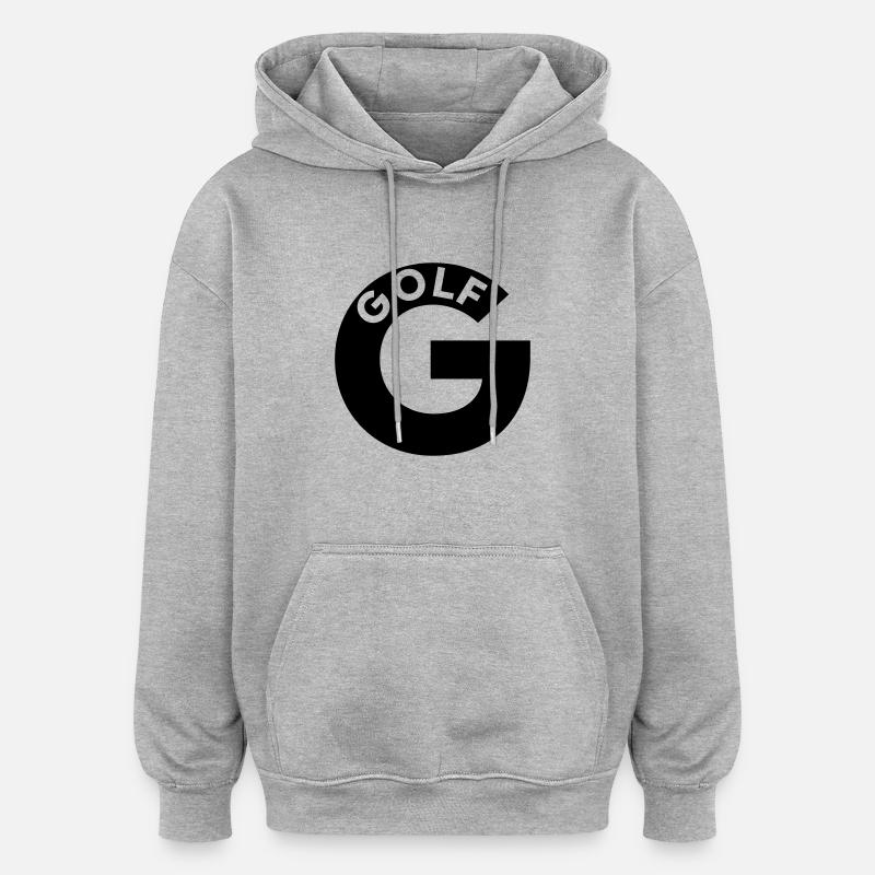 OTAN G - Sweat à capuche oversize unisexe - gris chiné