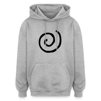 Spirale rund - Oversized Unisex Hoodie - Grau meliert - Vorne - Noah (186cm)