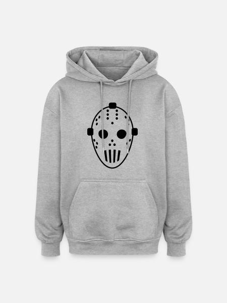 hockey_mask___f1 - Oversized Unisex Hoodie - heather grey