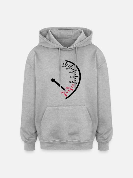 speed__f2 - Oversized Unisex Hoodie - heather grey