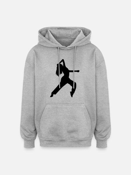 Dancing - Oversized Unisex Hoodie - heather grey