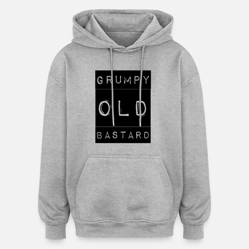 Grumpy - Oversized Unisex Hoodie - heather grey